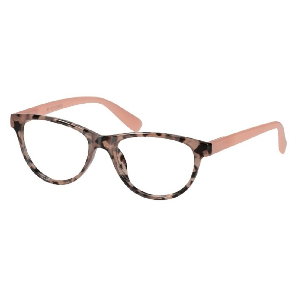 3 Pairs M+ Readers Jessie +1.00 Tortoise Pink Cat Eye Reading Glasses & Case NEW